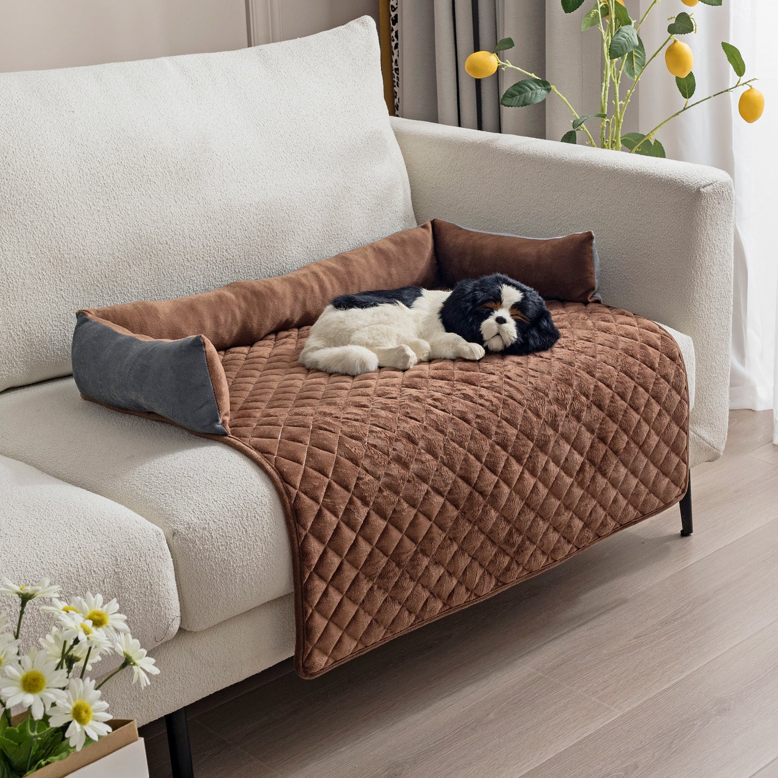 Cozy Pet Sofa Bed | Warm Dog & Cat Cushion Mat